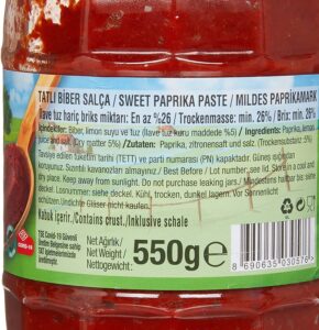 TAT Köy Tipi Tatlı Biber Salçası 550GR - Görsel 2